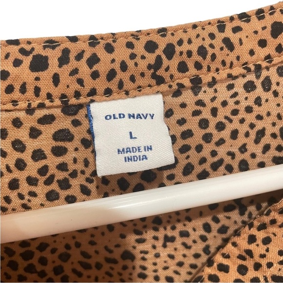 Old Navy Long Sleeve Button Down Speckled Shirt Size Large - Picture 5 of 6